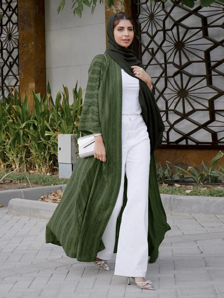 Khaleeji Flowing Open Abaya