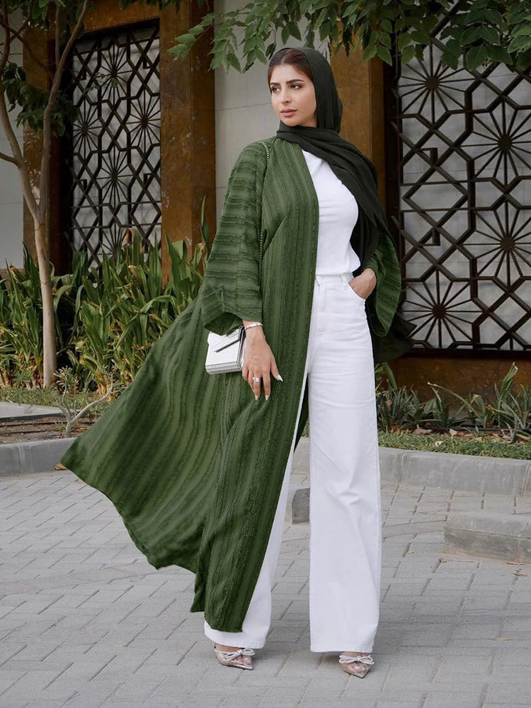 Khaleeji Flowing Open Abaya