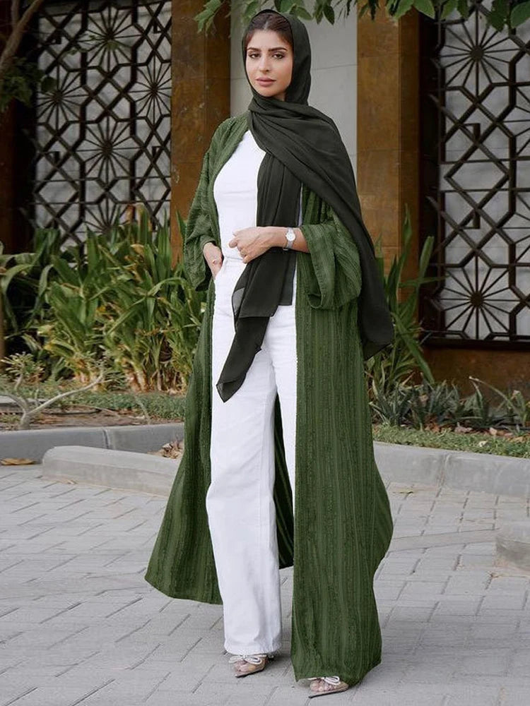 Khaleeji Flowing Open Abaya