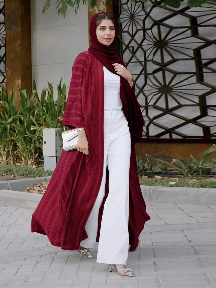 Khaleeji Flowing Open Abaya