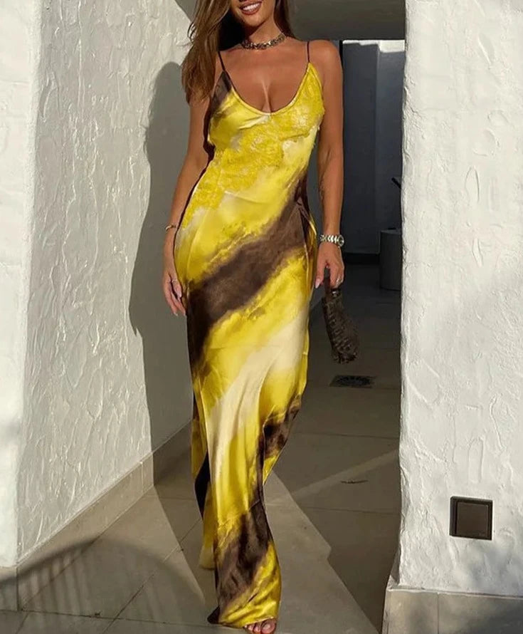 Satin Maxi Dress