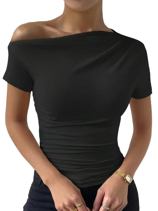 Off-Shoulder Ruched Top