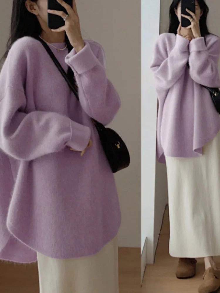 O-Neck Pullover Sweater