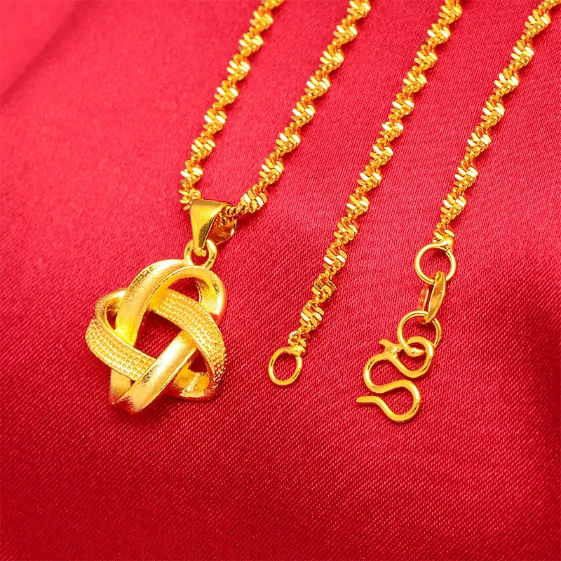 Gold Pendant Set