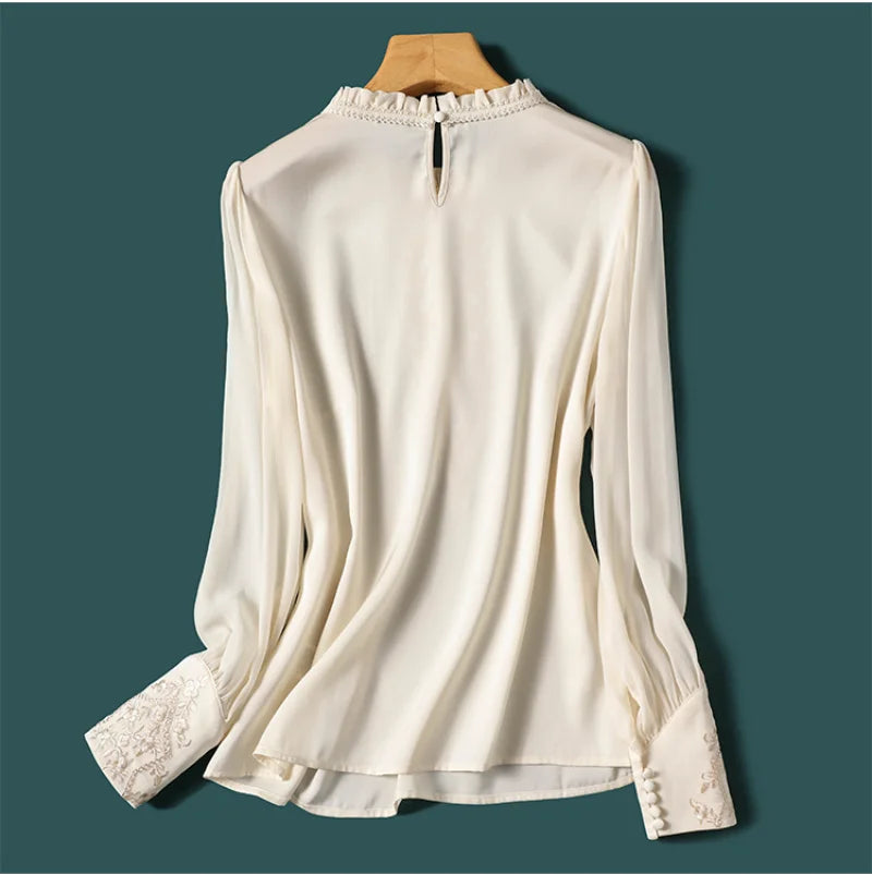 White O-Neck Blouse