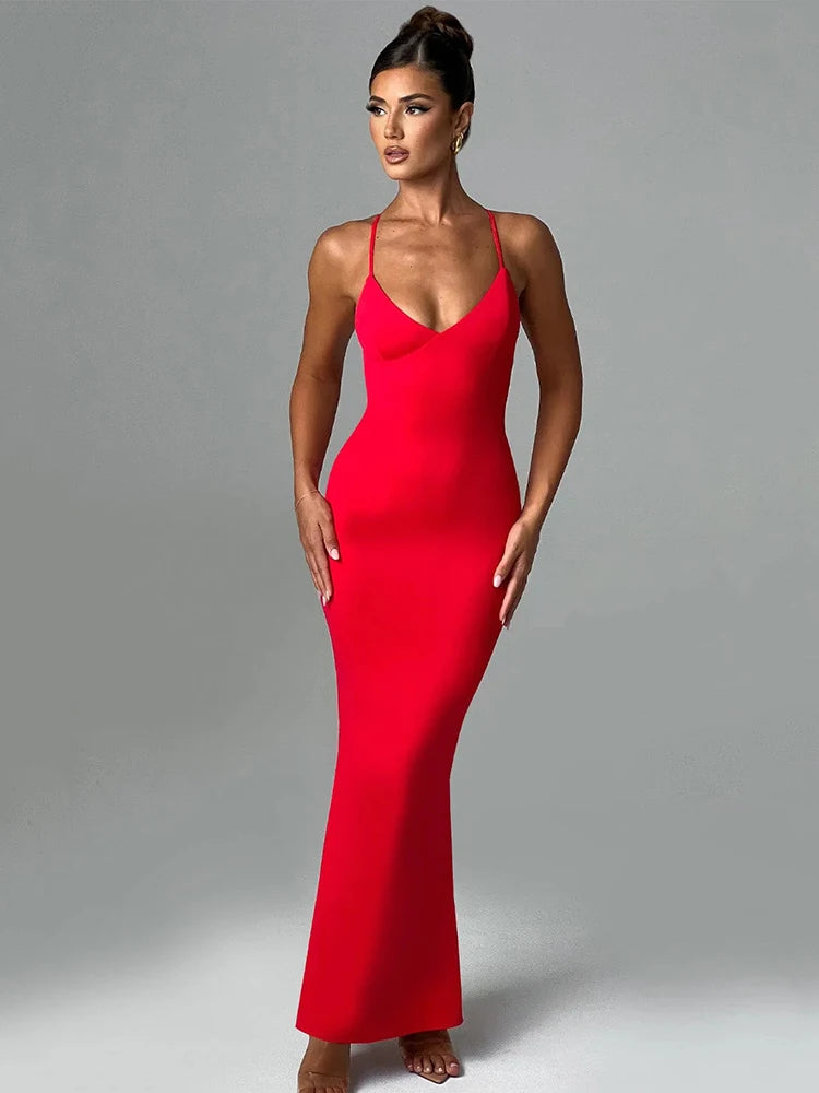 Backless Bodycon Maxi