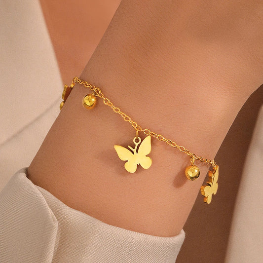 Butterfly Pendant Bracelet