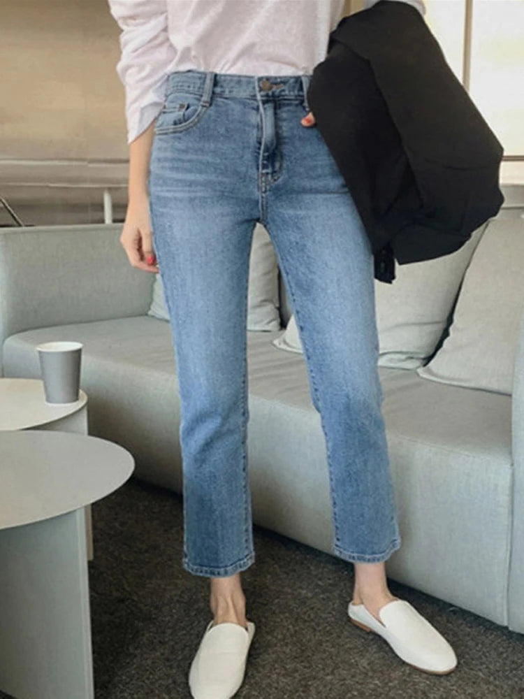 High Waist Boyfriend Jeans