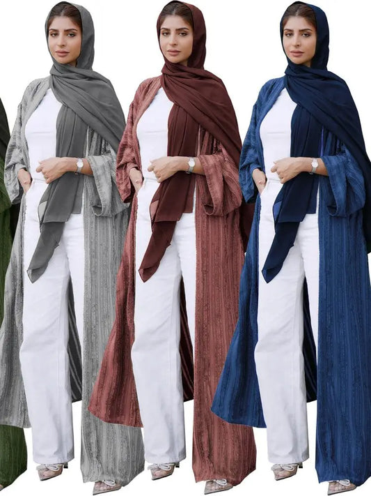 Khaleeji Flowing Open Abaya