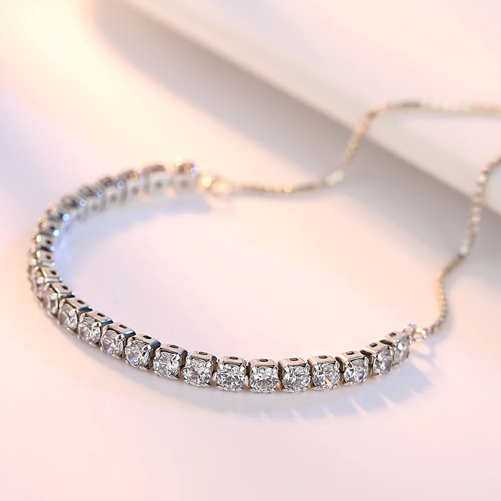 Silver Tennis Bracelet