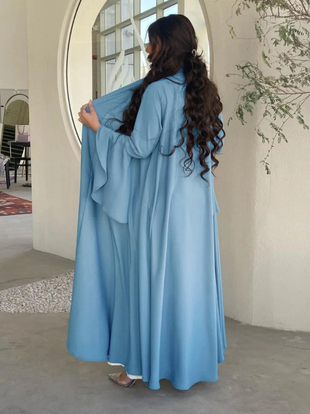 Ruffle Sleeve Abaya